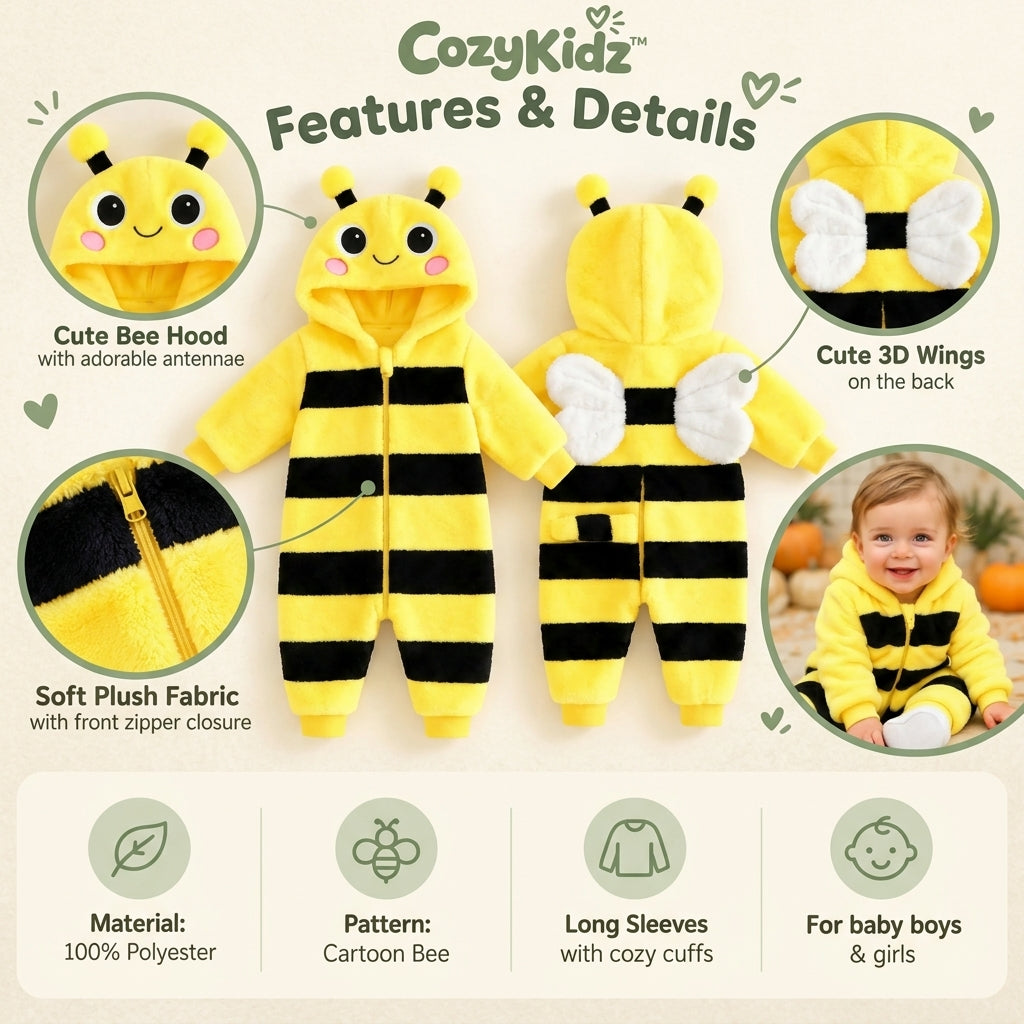 CozyKidz™ Animal Hooded Romper